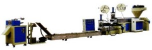 WASTE PLASTIC RECYCLING PLANT DOUBLE DE-GASING GRANULE-MKAING MACHINE.