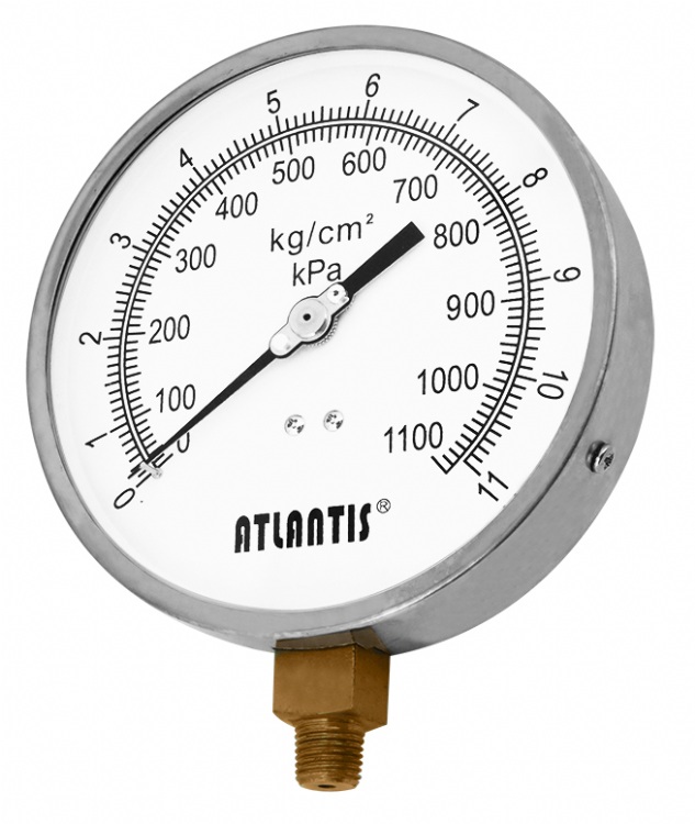 Asia 4.5／5”Stainless Steel Case Pressure Gauge With