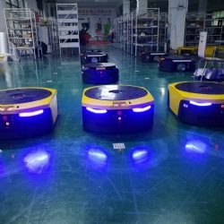 Kiva Type Big ELFIN Automated Guided Vehicle Warehouse Logistics AGV RobotOK-AGV-ELFIN