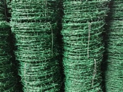 PVC Coated Barbed WirePVC Coated Barbed Wire Anti Climb Security Fence W