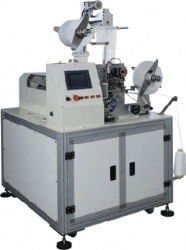 Auto tag and string attachment machineAuto tag and string attachment machine